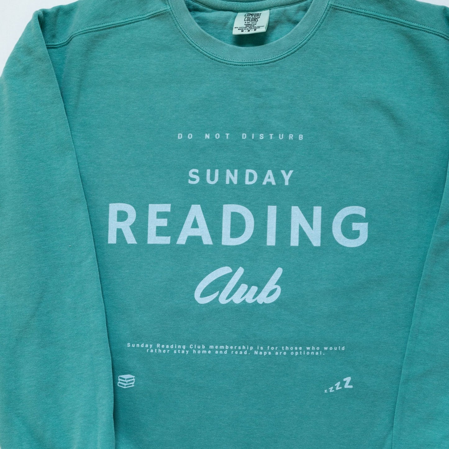 Sunday Reading Club COMFORT COLORS Crewneck - Paige Creating